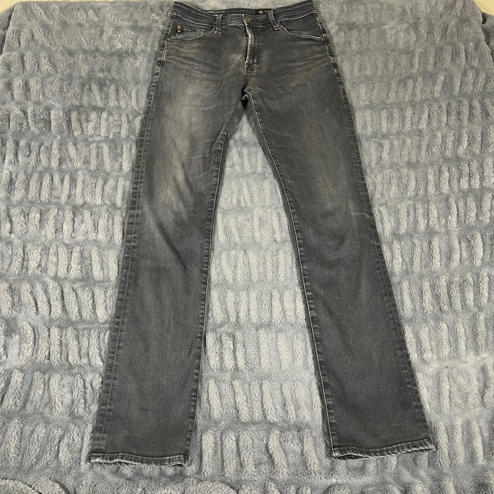 AG Jeans Everett Slim Straight Gray Denim Pants Mens 29x34
